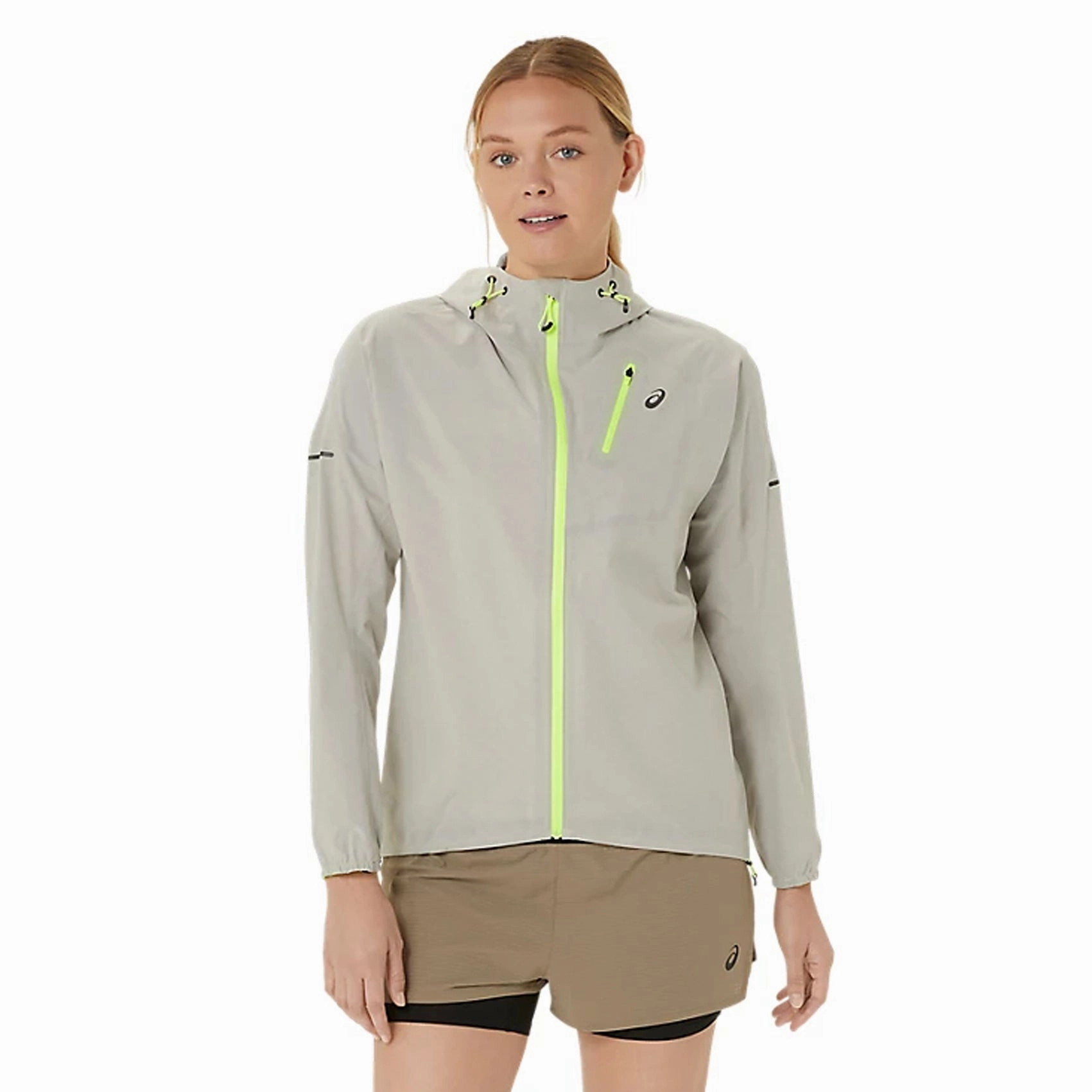 Minimalist Style Tear Resistant Womens ASICS FujiTrail Waterproof Jacket