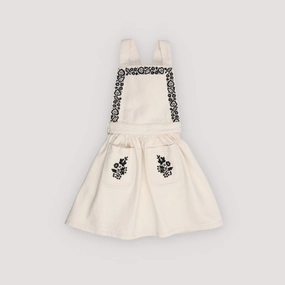 [Second Drop] The New Society Tamara Pinafore, Moonlight White Fashionable Fit Perfectly Crafted
