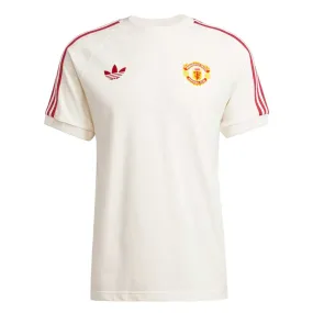 Breathable knit Athletic Silhouette adidas - Men's Manchester United Adicolor Classics 3-Stripes T-Shirt (IY0045)