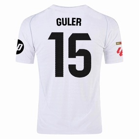 High Stretch Recovery Street Fit adidas Arda G??ler Real Madrid Authentic Home Jersey w/ La Liga Patches 24/25 (White/Black)