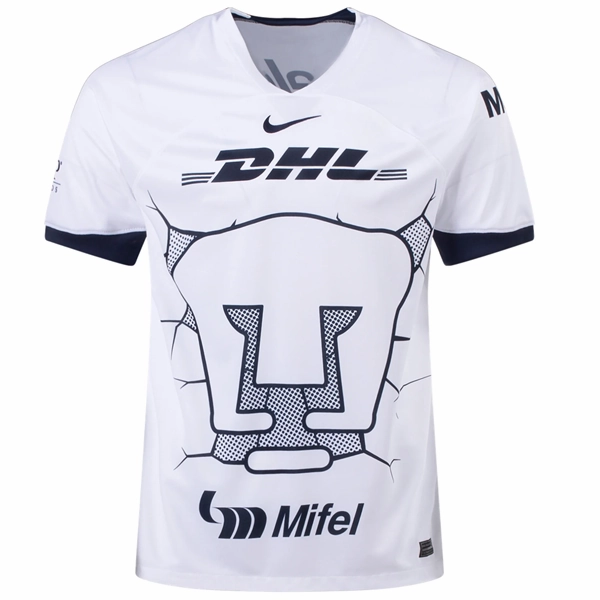 Nike Pumas UNAM Nicol??s Freire Home Jersey w/ Liga MX Patch 23/24 (White/Obsidian) Technical Build Flexible Training Gear
