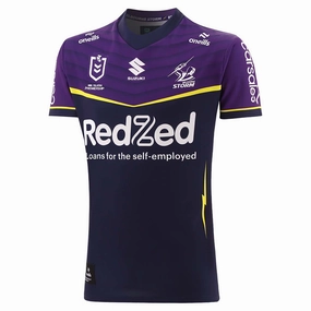 Minimal Design Men's NRL Melbourne Storm 2025 Home Replica Jersey
