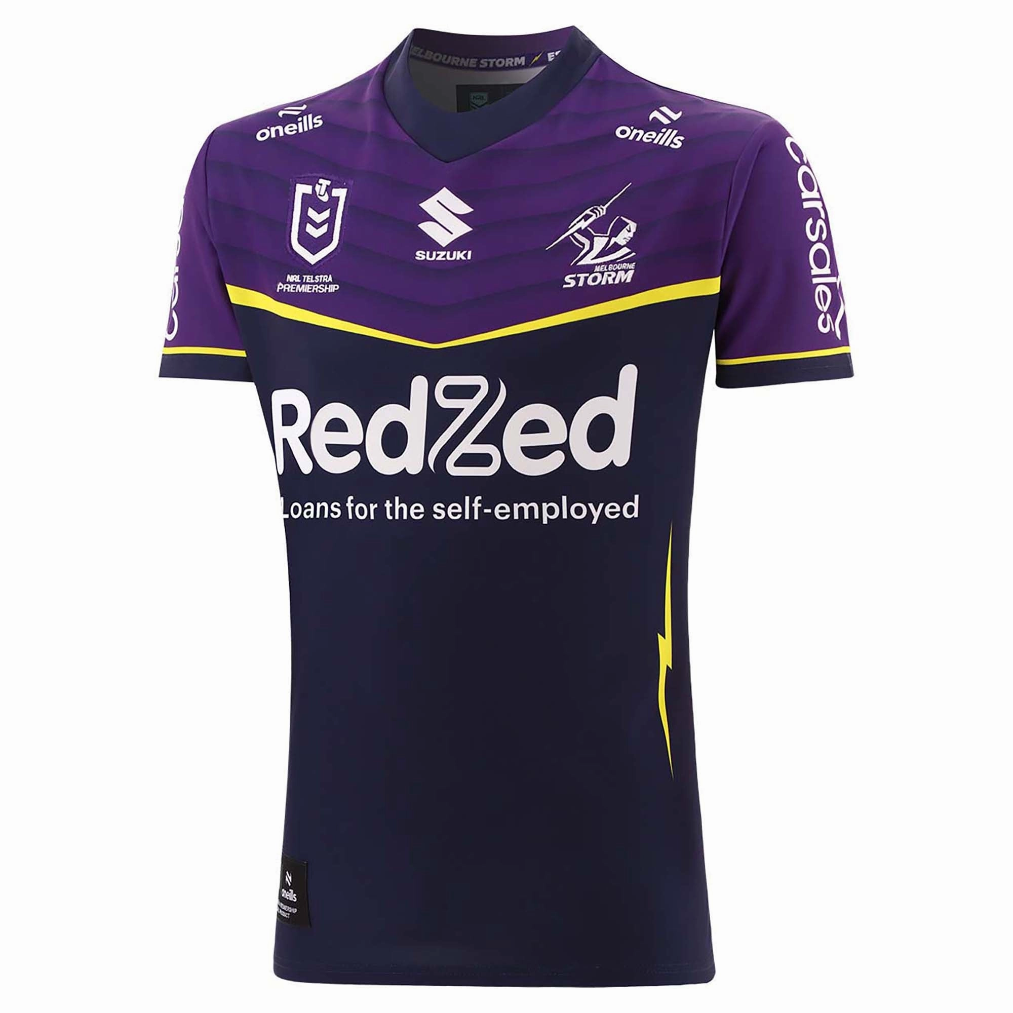 Men's NRL Melbourne Storm 2025 Home Replica Jersey Durable Performance
