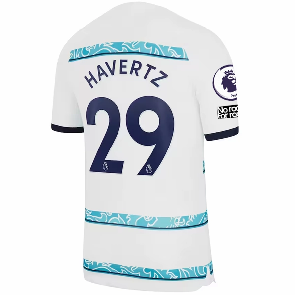 Power Moves All Purpose Knit Nike Chelsea Kai Havertz Away Jersey w/ EPL   Club World Cup Patches 22/23 (White/College Navy)