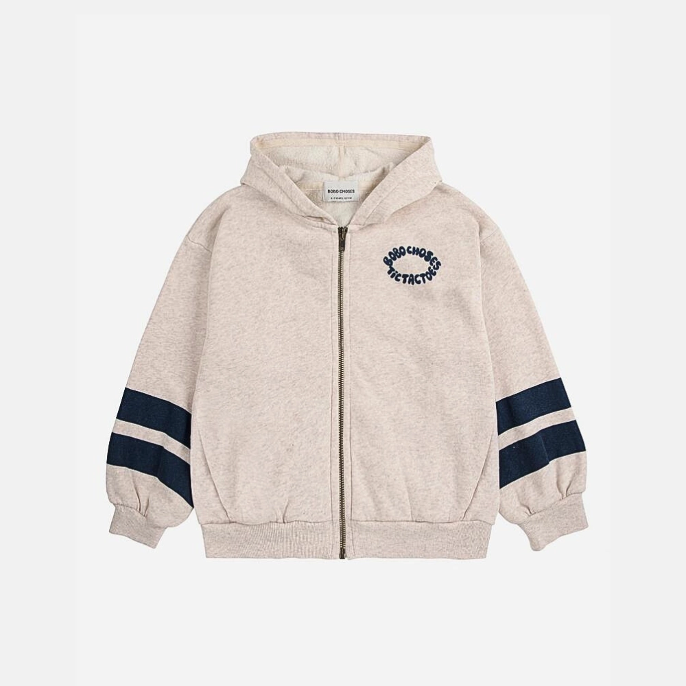 Flexible Insulation Bobo Choses Tic Tac Toe zipped hoodie, Off White