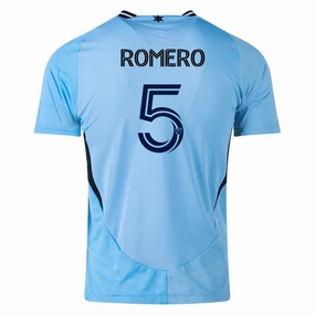 adidas Minnesota United Authentic Nicol??s Romero Away Jersey 25/26 (Zenith Blue) Odor Resistant Coating Reinforced Hem Structure