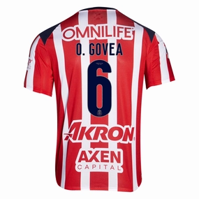 Flex Performance Puma Omar Govea Men's Chivas De Guadalajara Home Jersey 25/26 (Puma Red/White)