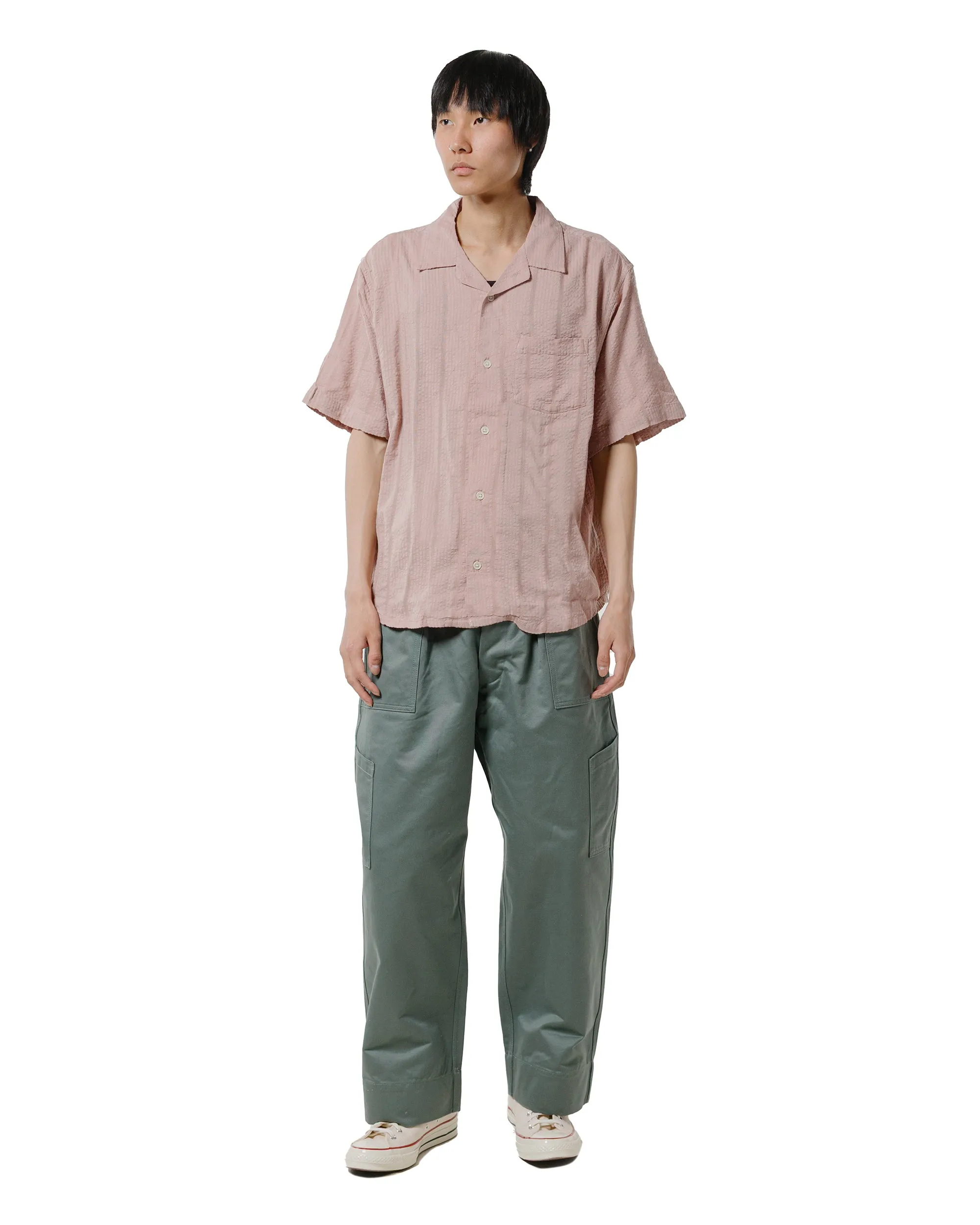 Smooth Cotton Blend Formal Elegance Corridor Striped Seersucker SS Pink