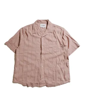 Corridor Striped Seersucker SS Pink Sports Ready Trendy Vibes