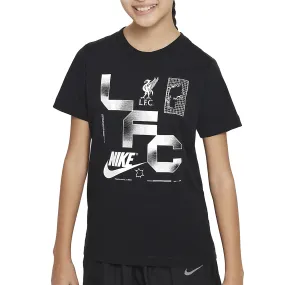 Adjustable Hem Nike Youth Liverpool Futura T-Shirt (Black)