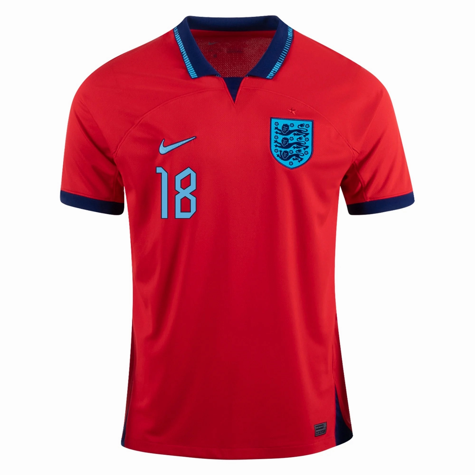 Yarn Dyed Fabric Nike England Trent Alexander-Arnold Away Jersey 22/23 (Challenge Red/Blue Void)