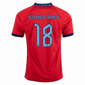 Air Optimized Nike England Trent Alexander-Arnold Away Jersey 22/23 (Challenge Red/Blue Void)