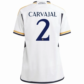 Temperature Control Technology Soft Binding Edges adidas Youth Real Madrid Dani Carvajal Home Jersey 23/24 (White)