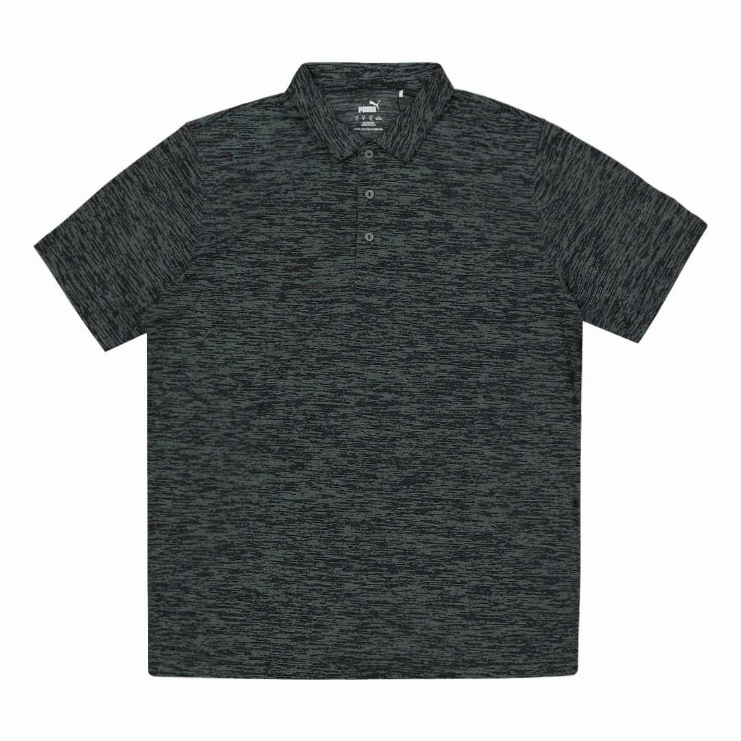 Puma - Men's Icon Heather Polo (596801 01) Flexible Collar Design Active Performance