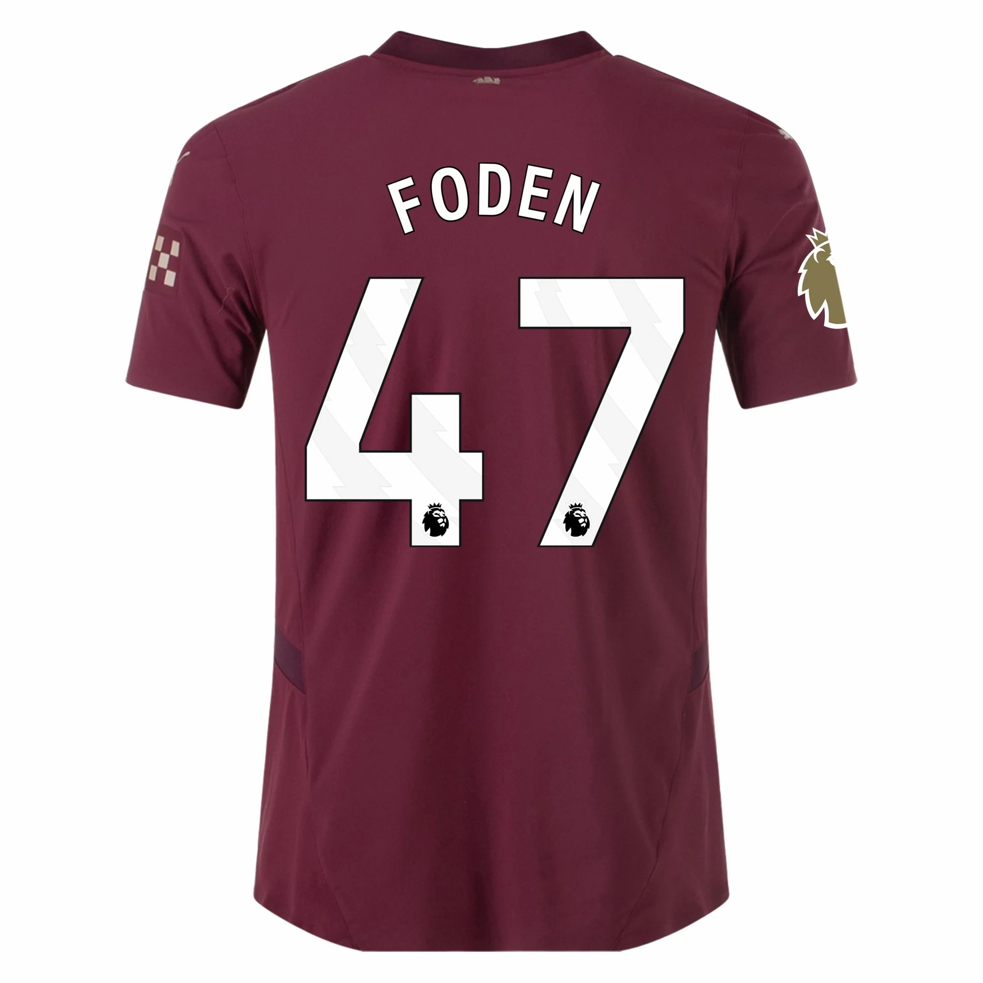 Puma Manchester City Authentic Phil Foden Third Jersey w/ EPL   Club World Cup Patch 24/25 (Dark Jasper) Reflective Safety Trim