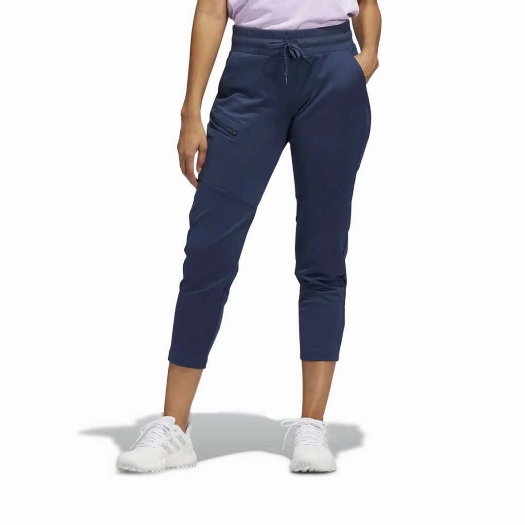 adidas - Women's Warp Knit Cargo Pant (HG7000) Double Stitched Edging Recycled Polyester Blend