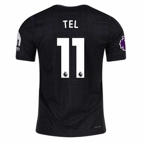 Ultimate Performance Nike Tel Tottenham Hotspur Authentic Away Jersey 25/26 w/ EPL Patch (Black/Iron)