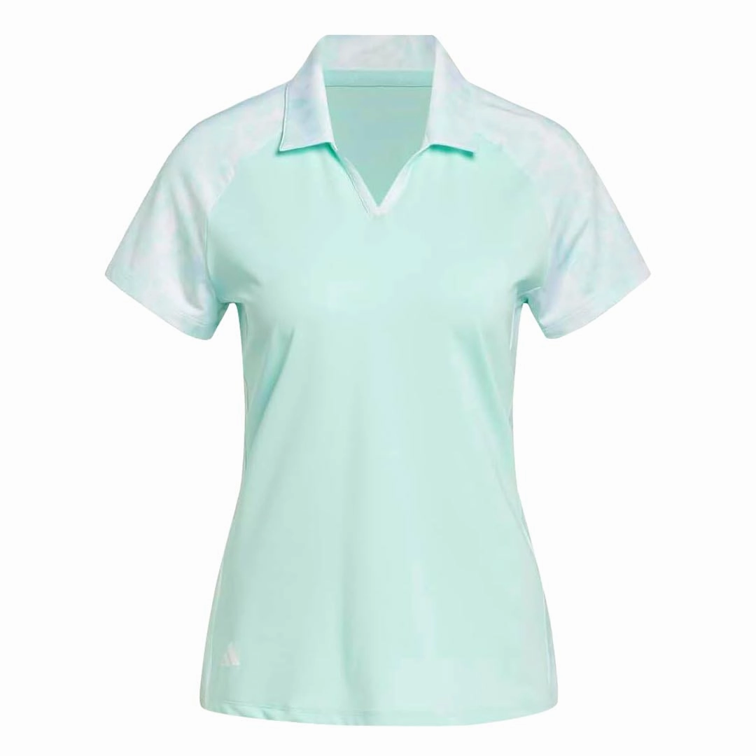 adidas - Women's Ultimate365 Print Short Sleeve Polo (IK7176) Simple Layer sprint training