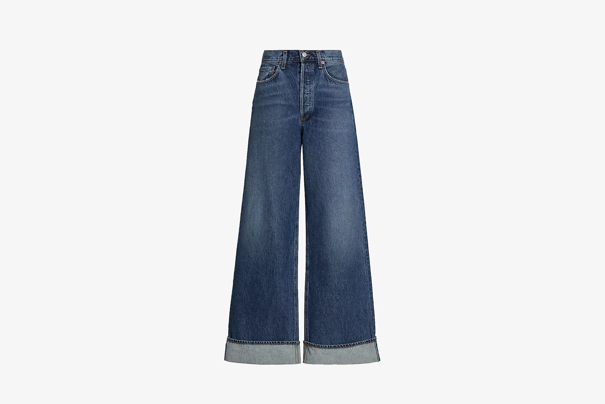 AGOLDE "Dame High Rise Wide Leg Jean" W - Control Island Vibe Free Fit