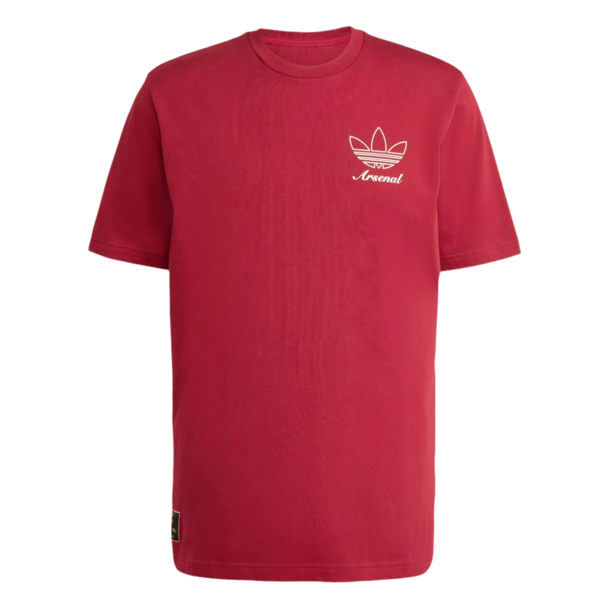 adidas Arsenal FC Icon Graphic T-Shirt (Burgundy) loose fitting Round neck simplicity