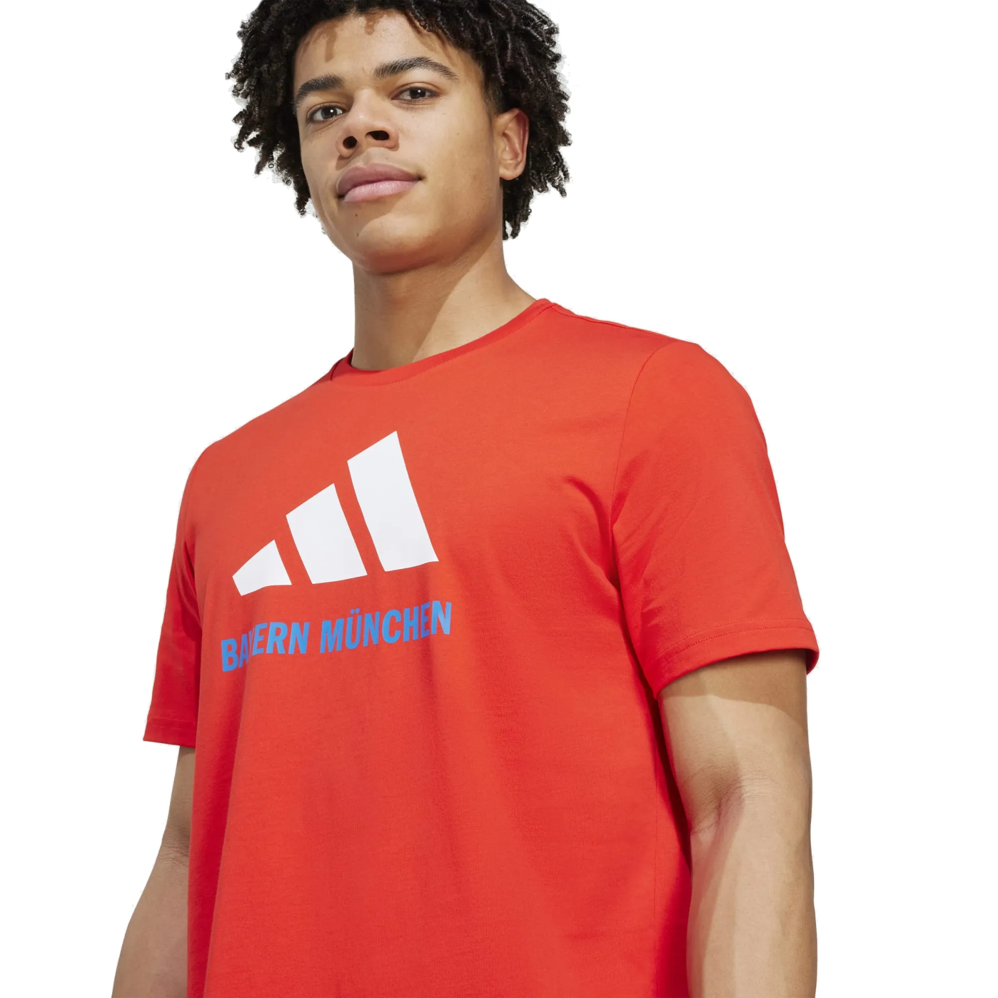 Light Fit adidas Bayern Munich Season Graphic T-Shirt (Red/White)