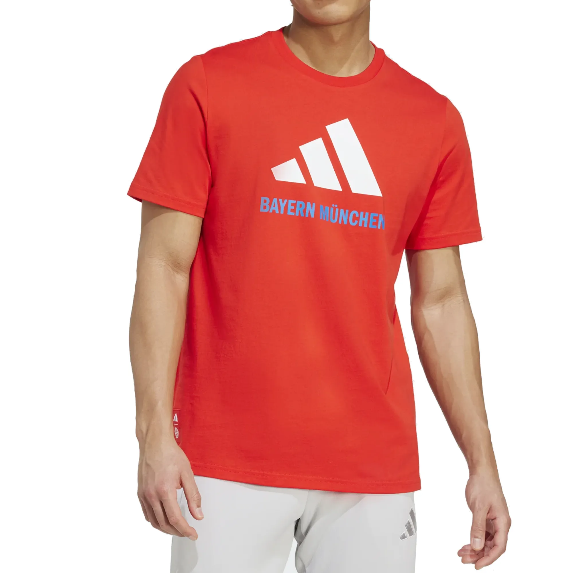 Work efficiency Colorfast Material adidas Bayern Munich Season Graphic T-Shirt (Red/White)