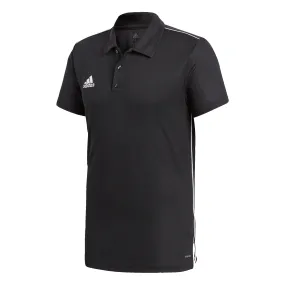 ADIDAS CORE 18 CLIMALITE SOCCER POLO SHIRT (BLACK/WHITE) Sports Outfit