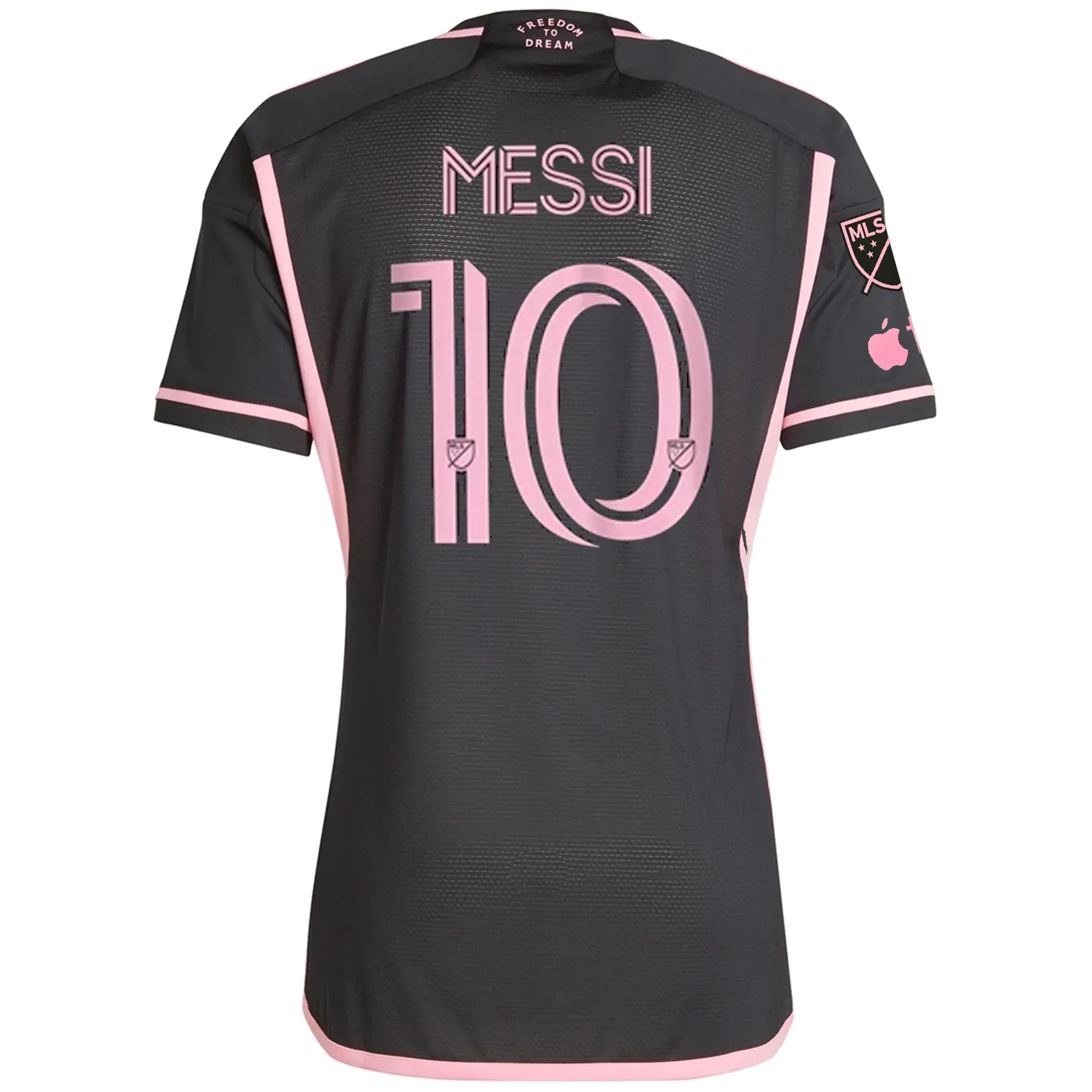 Move Support adidas Inter Miami Authentic Lionel Messi Royal Caribbean Away Jersey w/ MLS   Apple TV Patches 23/24 (Black/Bliss Pink)