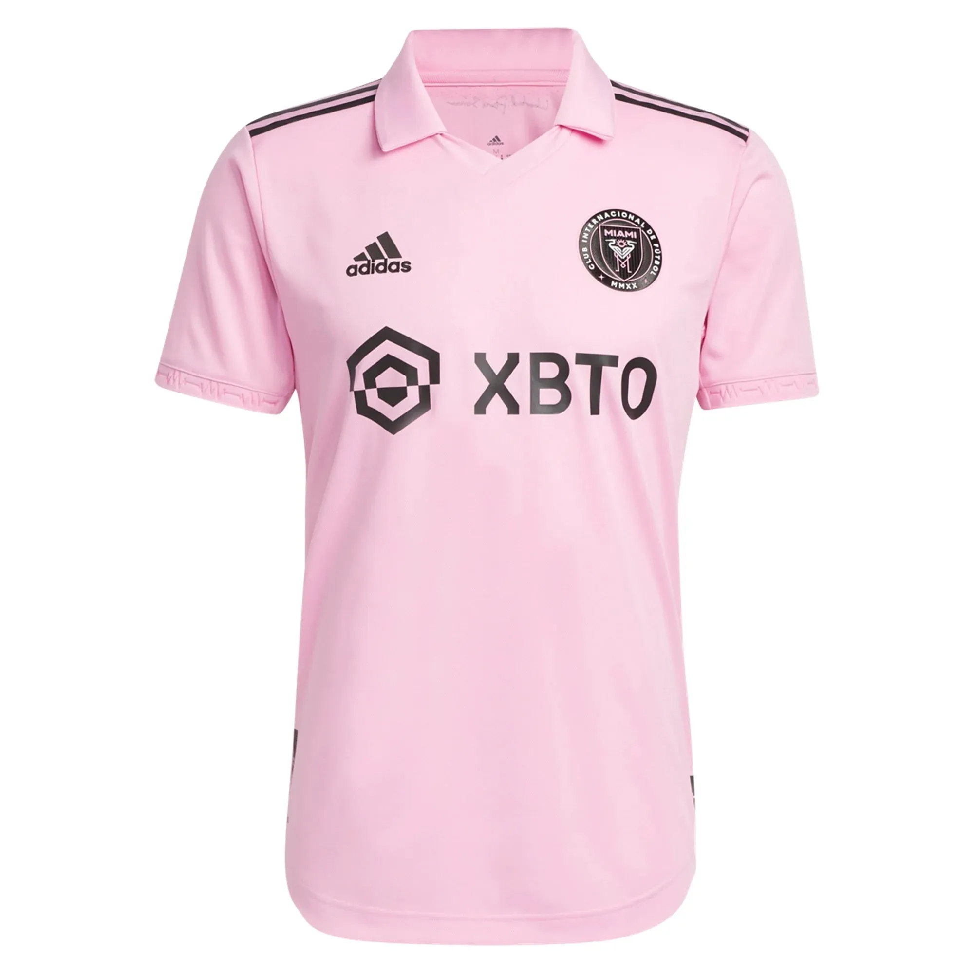 adidas Inter Miami Lionel Messi Authentic Home Jersey 22/23 (True Pink/Black) Training Ready Wear Feel Good Fit