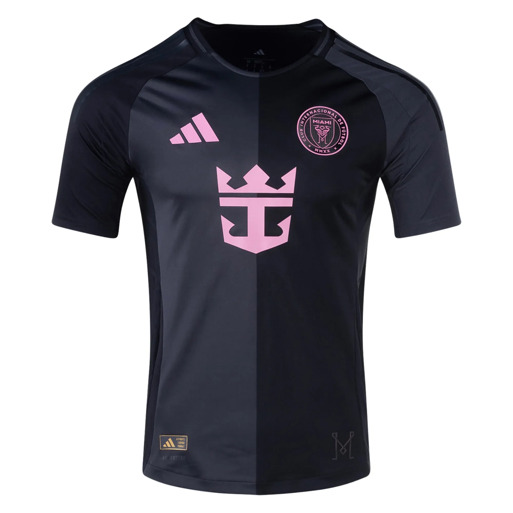 Odor Resistant Clothing Tech Tear Resistant Weave adidas Inter Miami Lionel Messi Authentic Name and Number Away Jersey 25/26 (Black/Pink)