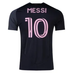 Core Movement adidas Inter Miami Lionel Messi Authentic Name and Number Away Jersey 25/26 (Black/Pink)