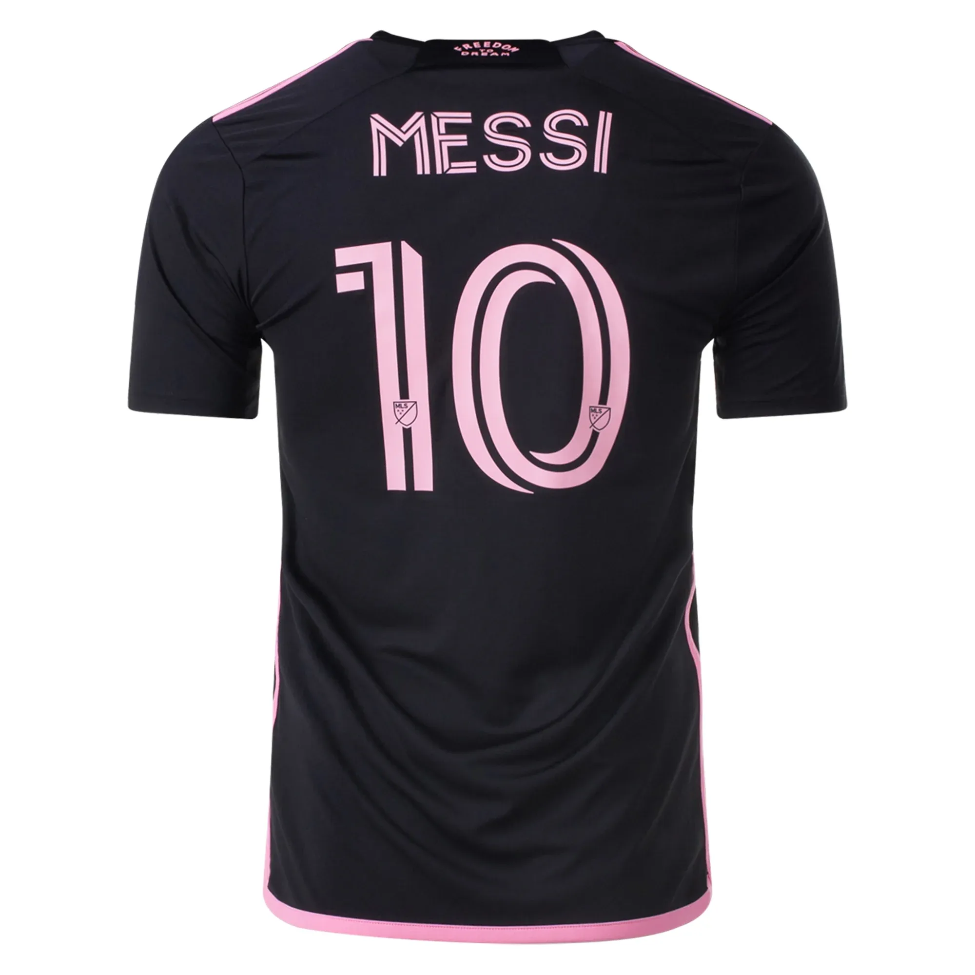 adidas Inter Miami Lionel Messi Away Jersey w/ Royal Caribbean Sponsor* 23/24 (Black) Multi Directional Stretch