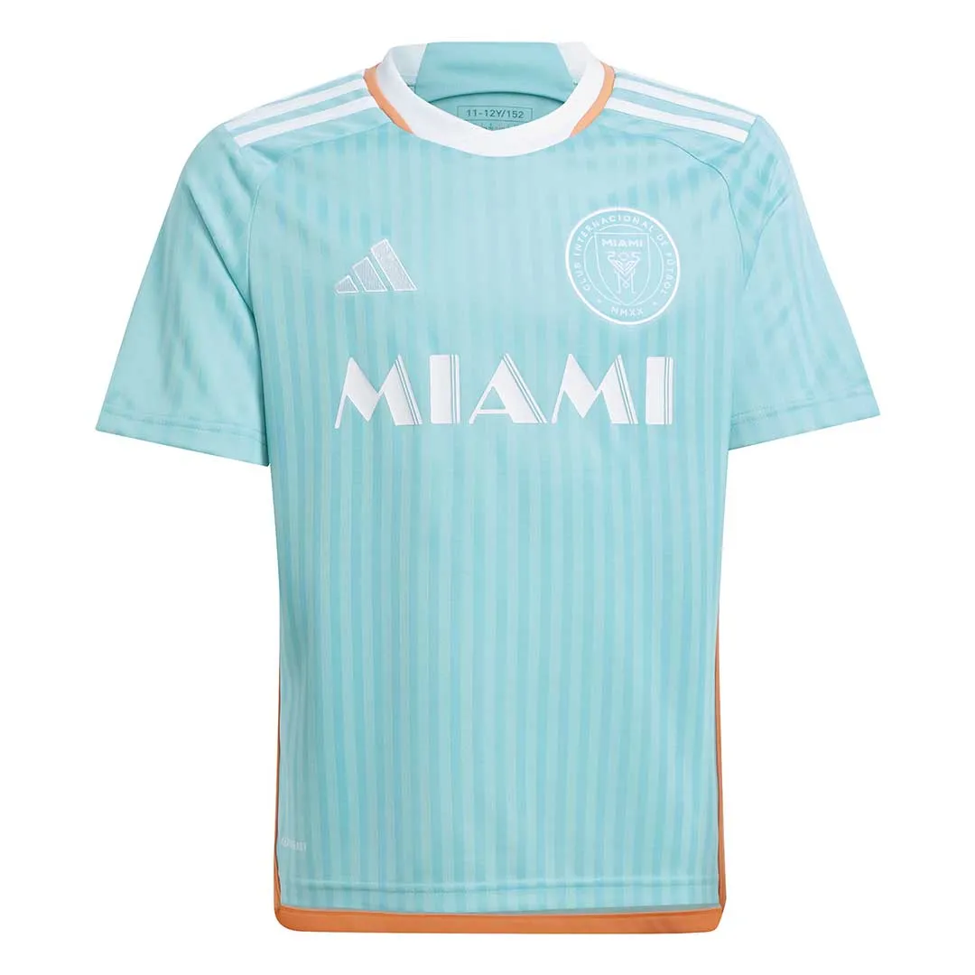 Vented Back Panel adidas - Kids' (Youth) Inter Miami CF 24 Messi Third Jersey (JE6077)