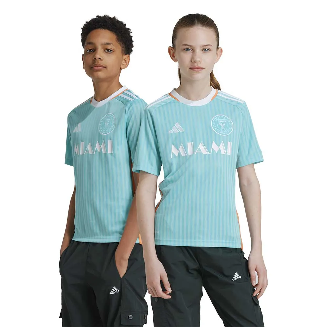 Soft Inner Lining Bonded Armhole adidas - Kids' (Youth) Inter Miami CF 24 Messi Third Jersey (JE6077)