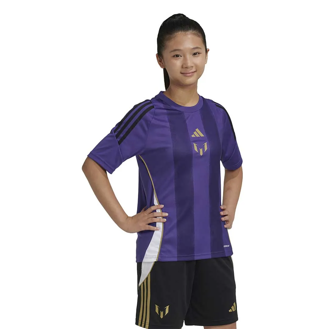 Flexible Yoke Design Relaxed Silhouette adidas - Kids' (Youth) Messi Training Jersey (IZ2999)