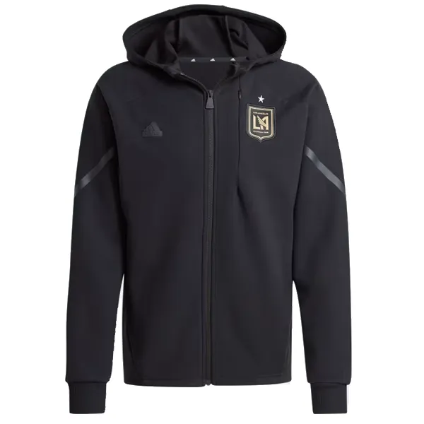 adidas LAFC D4GMD Anthem Hoodie Jacket 2024 (Black) product mesh lining breathability