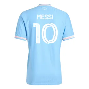Durable Double Stitching adidas Lionel Messi Inter Miami Authentic Third Jersey 25/26 (Blue/Pink)