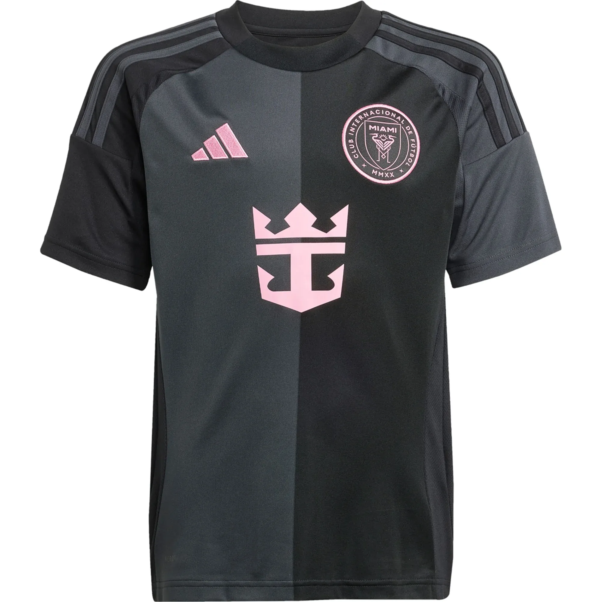Odor Resistant Technology Elasticized Cuffs adidas Lionel Messi Youth Inter Miami Away Jersey 25/26 (Black)
