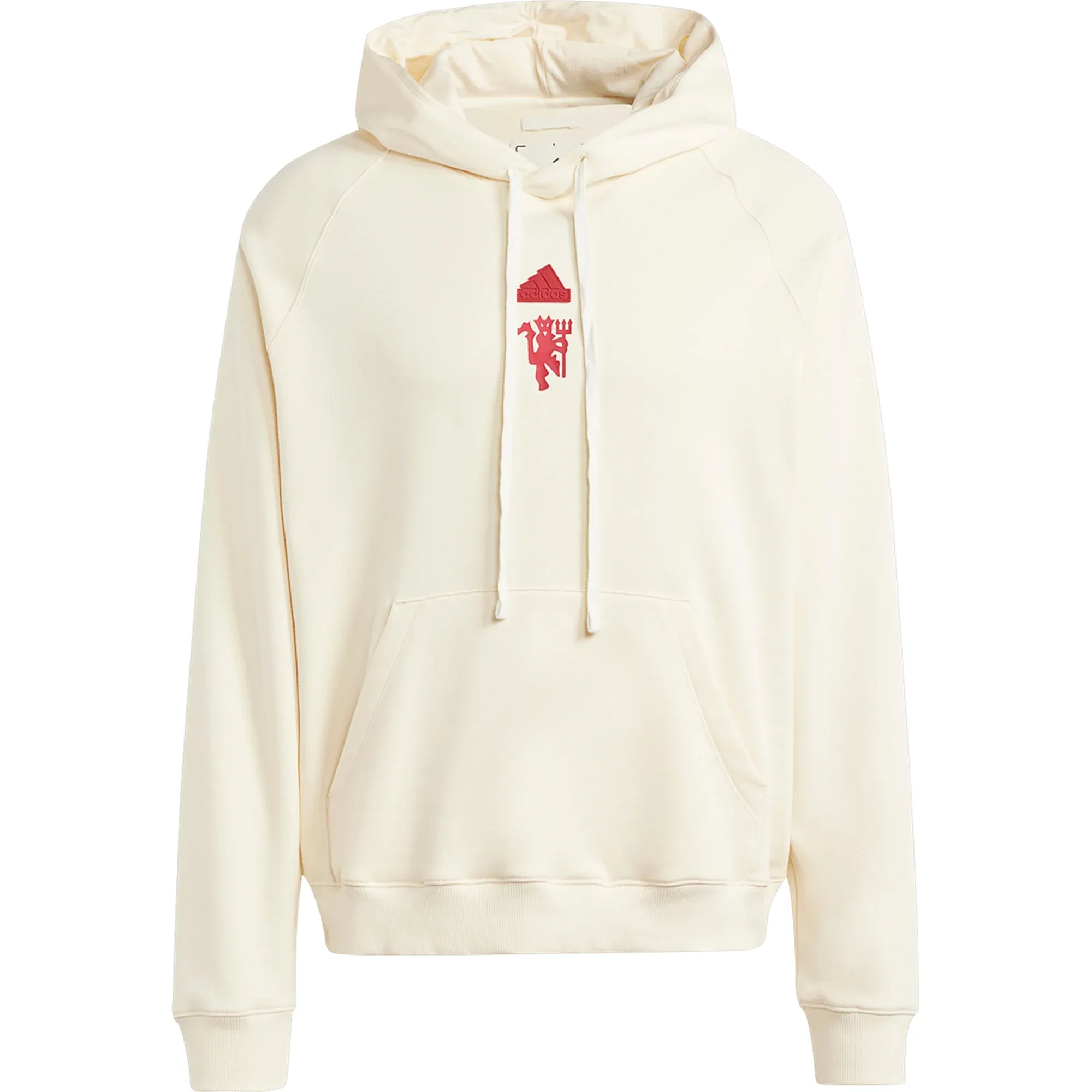 Water Resistant adidas Manchester United Lifestyler Hoodie 23/24 (Cream White)