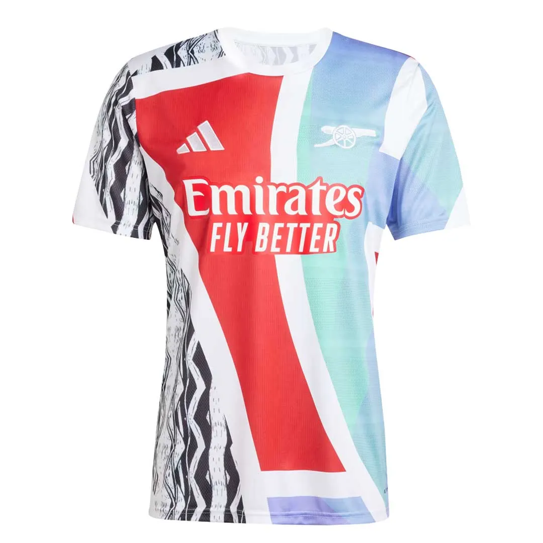 adidas - Men's Arsenal 24/25 Pre-Match Jersey (JE7562) Non Chafing Edges Active Lifestyle