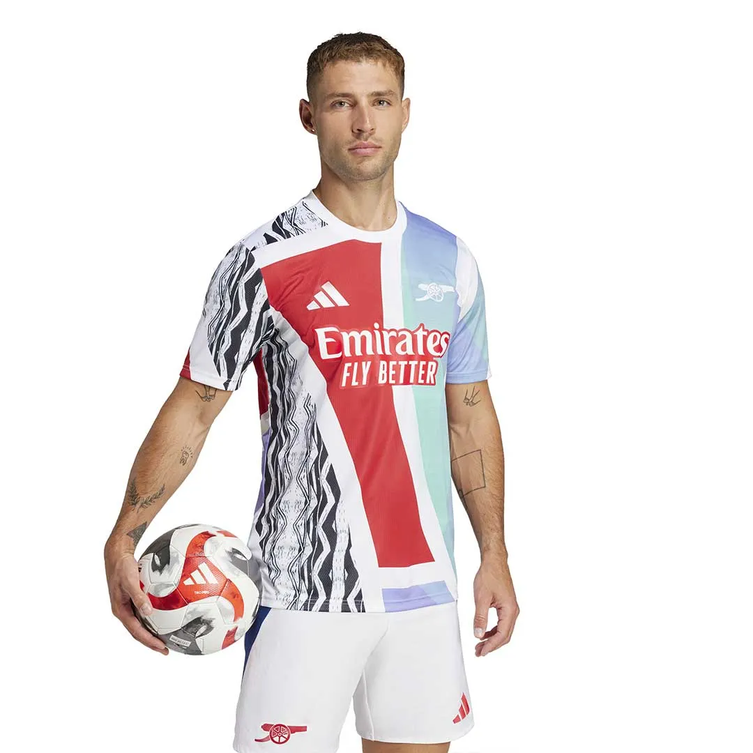 Double Layered Thermal Insulation Energy Boost adidas - Men's Arsenal 24/25 Pre-Match Jersey (JE7562)