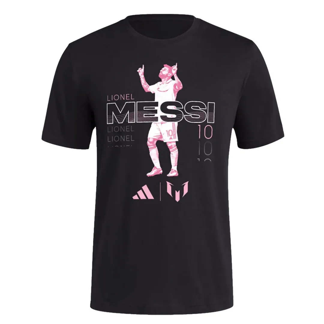 Workout Fit Quick Recovery Fabric adidas - Men's Inter Miami Lionel Messi Graphic T-Shirt (JJ2948)