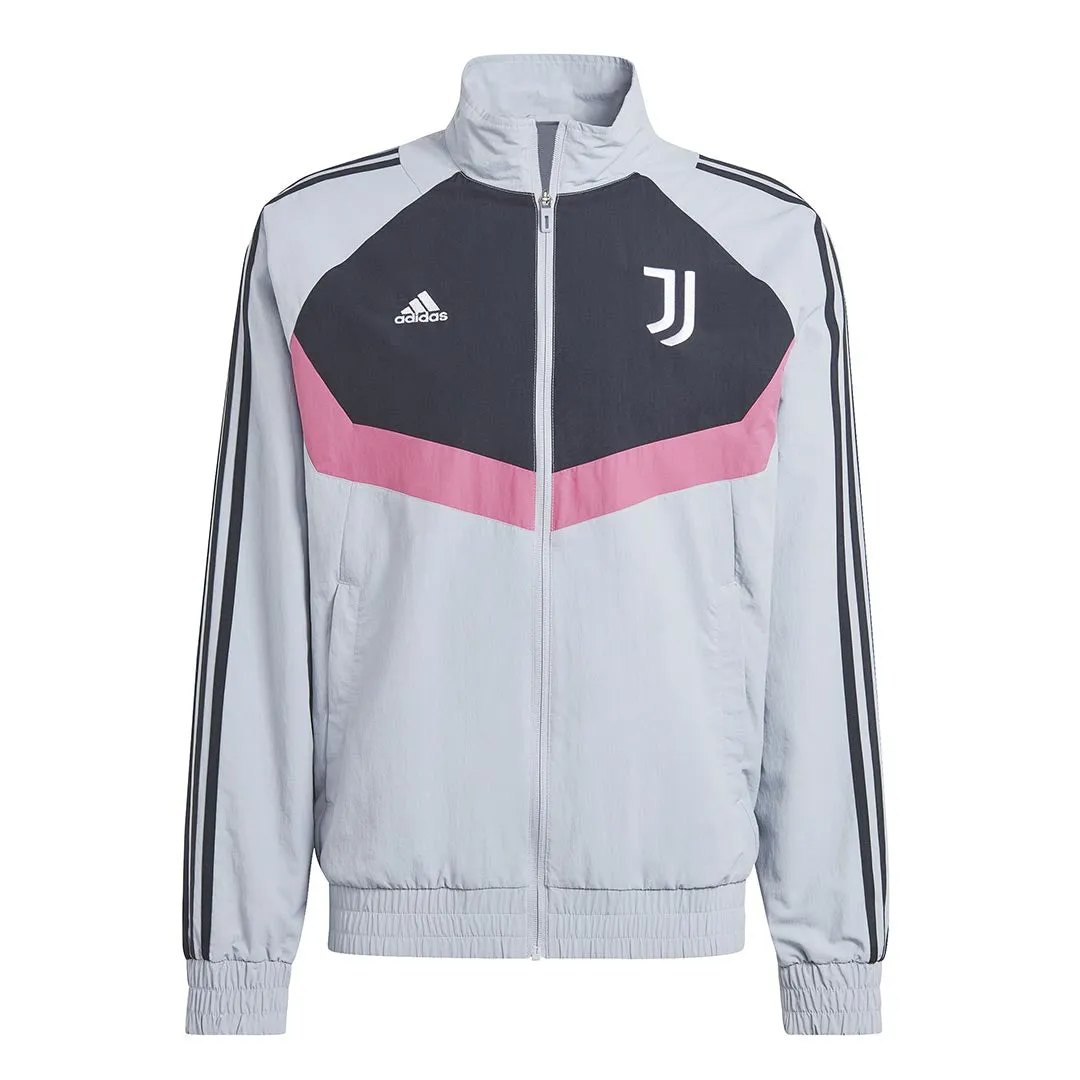 adidas - Men's Juventus FC Woven Track Top (IM9865) Seamless Stitching Design Wicking Interior Layer