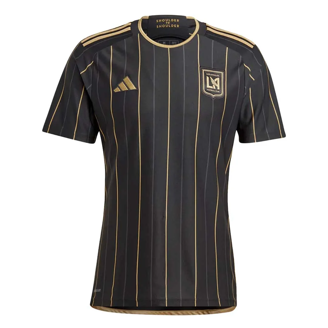 adidas - Men's Los Angeles FC Home Jersey (HZ6218) Quick Pullover Design