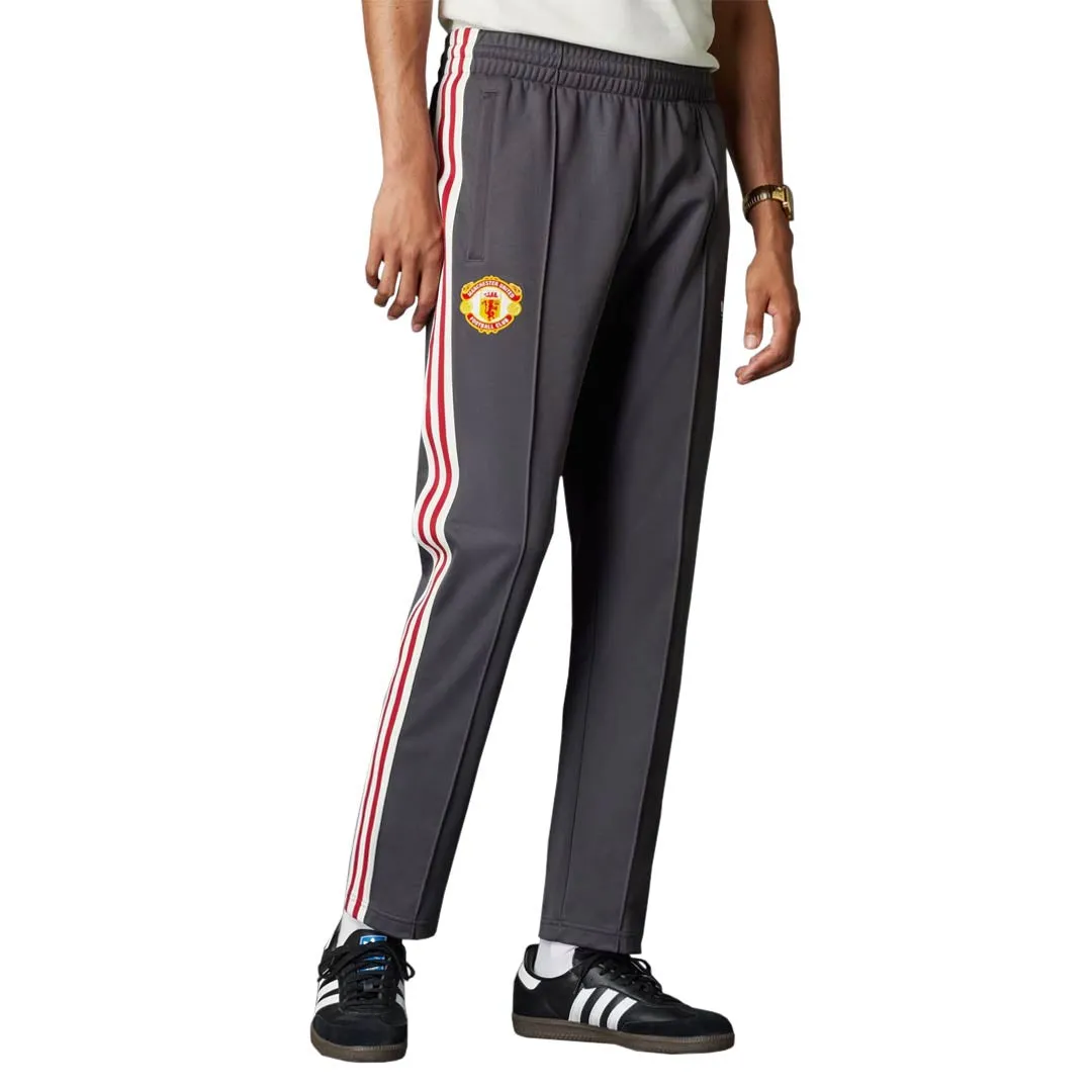 adidas - Men's Manchester United Originals Track Pant (IY0044) Anti Pilling Surface Treatment Contoured Silicone Grippers