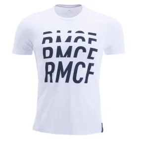 adidas Men's Real Madrid DNA Graphic T-Shirt (White) Minimal Comfort Style