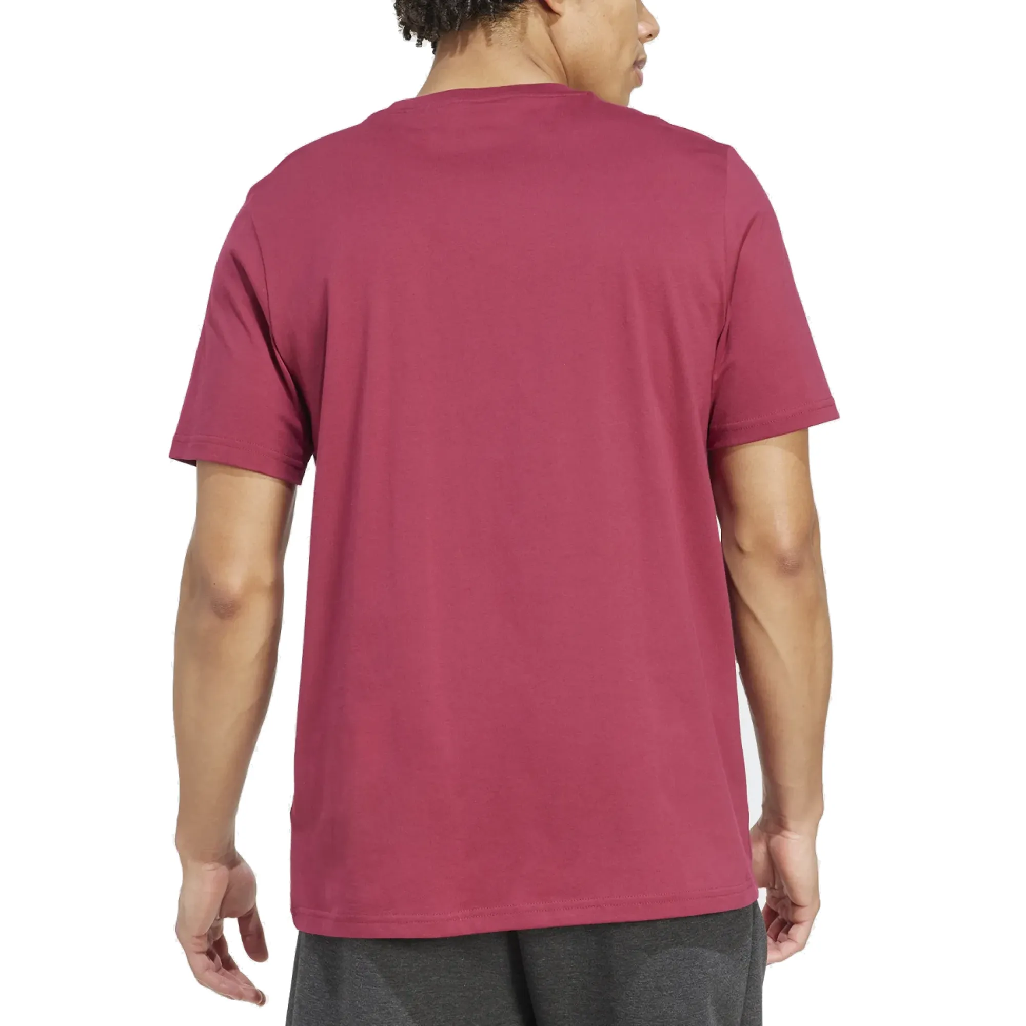 adidas Mens Roma Season Graphic T-Shirt (Legend Burgundy/Black) Soft Finish Casual everyday wear