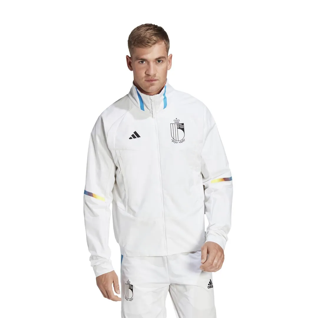 adidas - Men's Royal Belgian FA Game Day Anthem Jacket (IC1567) All Day Comfort Flex