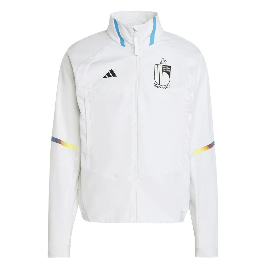 adidas - Men's Royal Belgian FA Game Day Anthem Jacket (IC1567) Athlete Focus Sleek Comfort