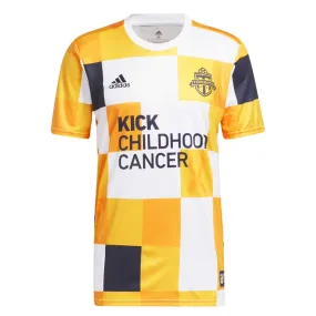 adidas - Men's Toronto FC Kick Childhood Cancer Pre-Match Jersey (HT7799) Flex Foam Reinforced